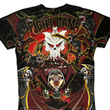 Fight Game Graphic T-Shirt - Large Multicoloured Cotton