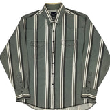 Wrangler Striped Shirt - 2XL Gray Cotton