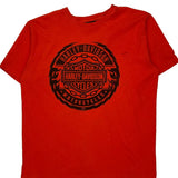 Motorcycles Harley Davidson Graphic T-Shirt - XL Red Cotton