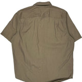 Wrangler Short Sleeve Shirt - Large Khaki Cotton