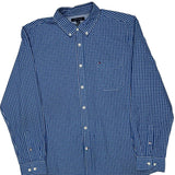 Tommy Hilfiger Checked Shirt - XL Blue Cotton