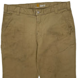 Carhartt Carpenter Shorts - 38W 11L Khaki Cotton
