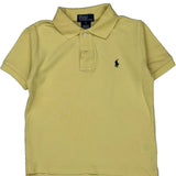 Age 5 Polo By Ralph Lauren Polo Shirt - XS Yellow Cotton