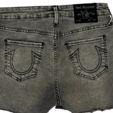 True Religion Denim Shorts - 26W UK 4 Grey Cotton