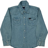 Age 5-6 Wrangler Denim Shirt - Small Blue Cotton