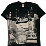 Atlanta Fruit Of The Loom Single Stitch T-Shirt - XL Black Cotton