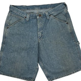 Lee Carpenter Shorts - 32W 10L Light Wash Denim