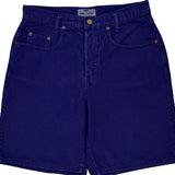 Made In USa Guess Denim Shorts - 32W UK 12 Purple Cotton