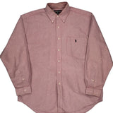 Ralph Lauren Shirt - Large Red Cotton