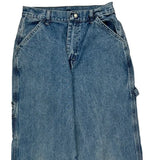 Wrangler Double Knee Carpenter Jeans - 26W 31L Blue Denim