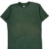 Dickies T-Shirt - Large Green Cotton