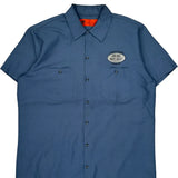 Original Parts Group Dickies Short Sleeve Shirt - Large Blue Polyester Blend