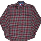 Tommy Hilfiger Checked Shirt - Large Blue Cotton