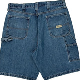Wrangler Cargo Denim Shorts - 34W 10L Blue Cotton