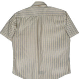 Tommy Hilfiger Checked Short Sleeve Shirt - Large Beige Cotton