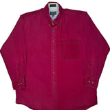 Chaps Ralph Lauren Shirt - Large Red Cotton