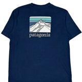 Responsibili-Tee Patagonia T-Shirt - Large Blue Cotton
