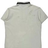 Armani Exchange Polo Shirt - Large White Cotton