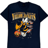 Georgia Tech Yellow Jackets Screen Stars Single Stitch T-Shirt - Large Navy Cotton Blend