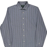 Ralph Lauren Striped Shirt - Large Grey Cotton