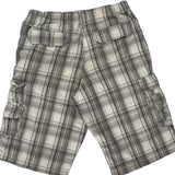 Alvin Josef Checked Cargo Shorts - 28W UK 10 Grey Cotton