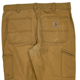 Carhartt Carpenter Trousers - 36W 33L Brown Cotton