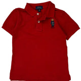 Age 4 Polo By Ralph Lauren Polo Shirt - 2XS Red Cotton