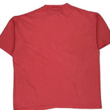 Kansas Cal Cru Single Stitch T-Shirt - XL Red Cotton