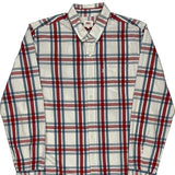 Levis Checked Shirt - Large Blue Cotton