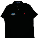 Diehl Patch Polo By Ralph Lauren Polo Shirt - Large Black Cotton