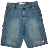 Timberland Cargo Denim Shorts - 34W 12L Blue Denim