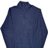 Vintage Polo By Ralph Lauren 1/4 Zip - Large Navy Cotton