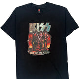 Kiss Hanes Band T-Shirt - Medium Black Cotton