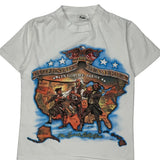 Patriotic Anvil Graphic T-Shirt - Medium White Cotton
