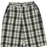 Southpole Checked Shorts - 28W 12L Black & White Cotton
