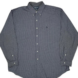 Blake Ralph Lauren Checked Shirt - XL Blue Cotton