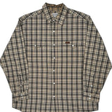 Carhartt Checked Shirt - Large Beige Cotton