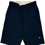 Dickies Shorts - 32W 11L Navy Polyester Blend