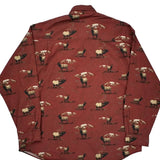 Columbia Patterned Shirt - 2XL Red Cotton