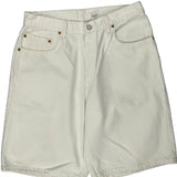 Levis Denim Shorts - 32W 10L White Cotton
