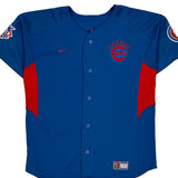 Chicago Cubs Nike Graphic Football Jersey - XL Blue Polyester