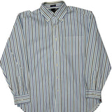 Tommy Hilfiger Striped Shirt - Large Blue Cotton