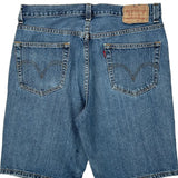 Levis Denim Shorts - 33W 10L Blue Cotton