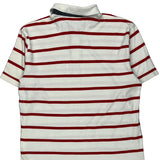 Tommy Hilfiger Striped Polo Shirt - XL White Cotton