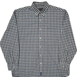 Chaps Ralph Lauren Checked Shirt - Large Blue Cotton