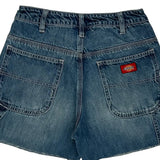 Dickies Denim Shorts - 24W UK 4 Blue Denim