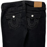 True Religion Skinny Jeans - 33W UK 12 Black Cotton Blend