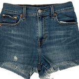 Levis Denim Shorts - 26W UK 6 Blue Denim