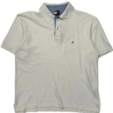 Tommy Hilfiger Polo Shirt - XL White Cotton