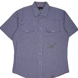 Wrangler Short Sleeve Shirt - XL Multicoloured Cotton